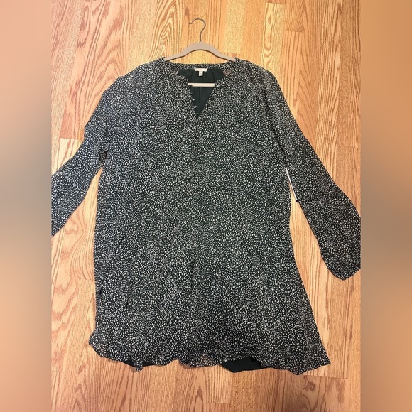 Green and White Long Sleeve V-Neck Sundress Long Sleeve NWT 2XL - Picture 10 of 10